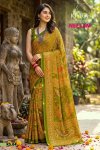 Neelam By Kiyra Dull Moss Foil With Seroski Border Saree